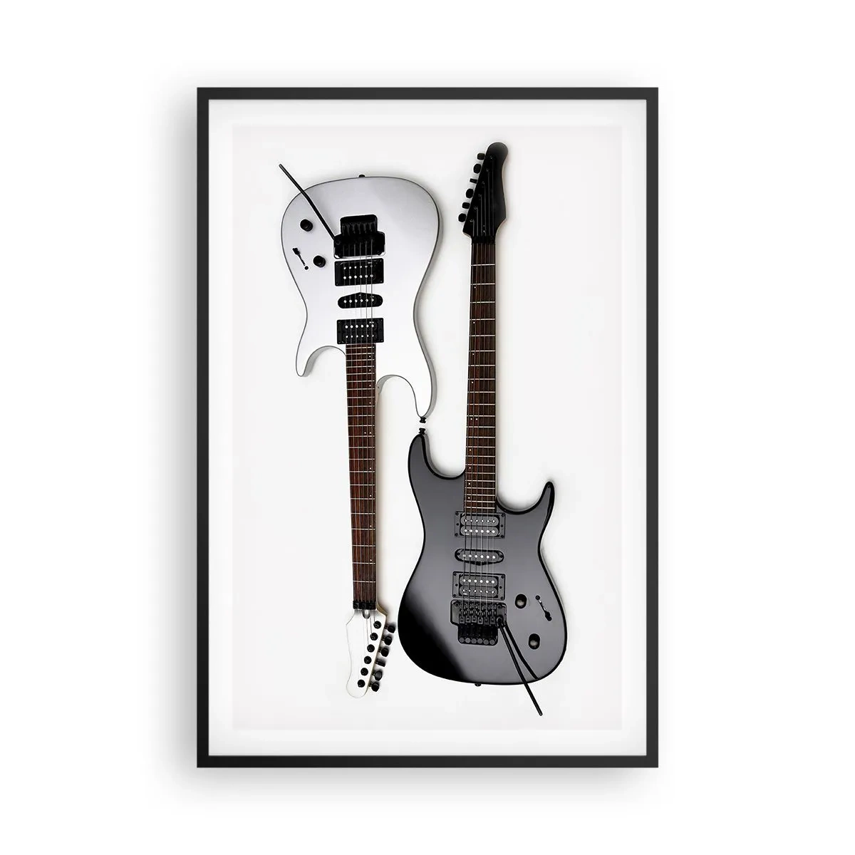 Affiche dans un cadre noir - Poster - Harmonie des formes - 61x91 cm