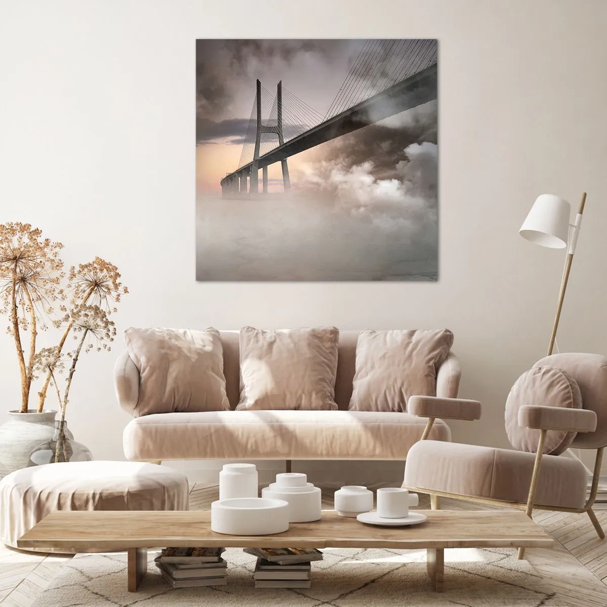 Impression sur toile - Image sur toile - Sur la rivière qui n'existe pas - 40x40 cm