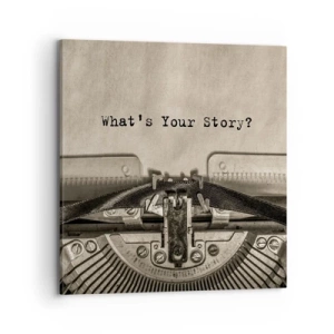 Impression sur toile - Image sur toile - Réponds-moi - 70x70 cm