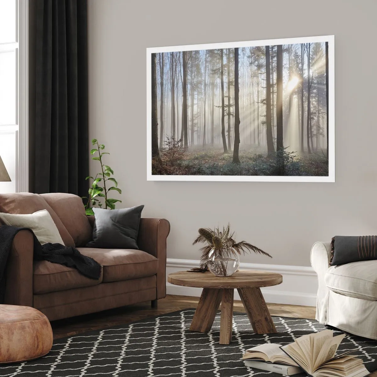 Affiche - Poster - Le brouillard s'est aussi réveillé - 40x30 cm