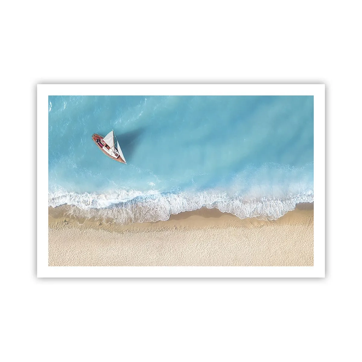 Affiche - Poster - A la frontière de l'azur et de l'or - 91x61 cm