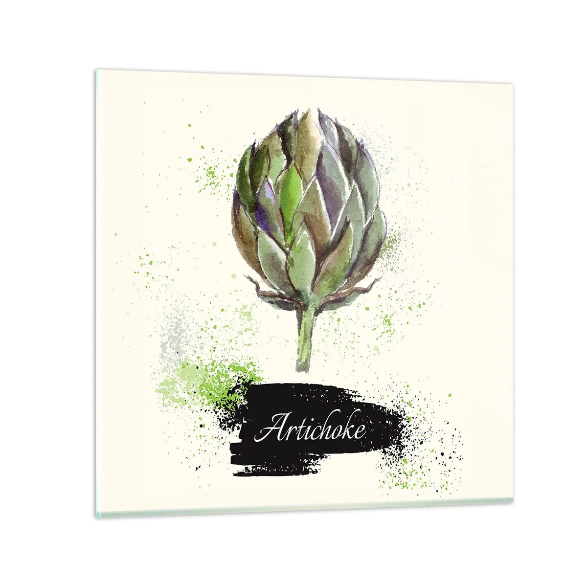 Impression sur verre - Image sur verre - Vive les légumes! - 30x30 cm
