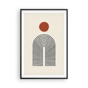 Affiche dans un cadre noir - Poster - Le magnétisme des formes et des couleurs - 61x91 cm