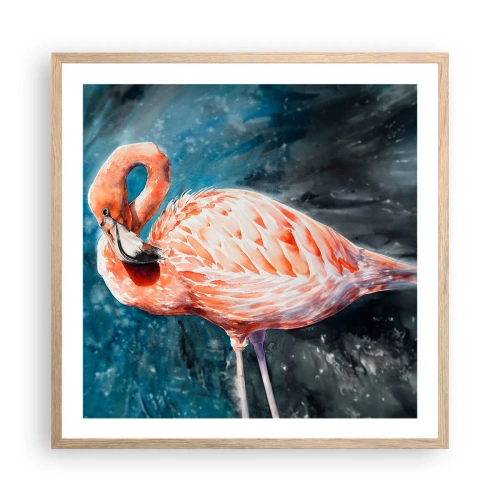 Affiche dans un chêne clair - Poster - Décoratif par nature - 60x60 cm