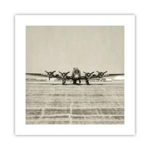 Affiche - Poster - Toujours prêt! - 40x40 cm