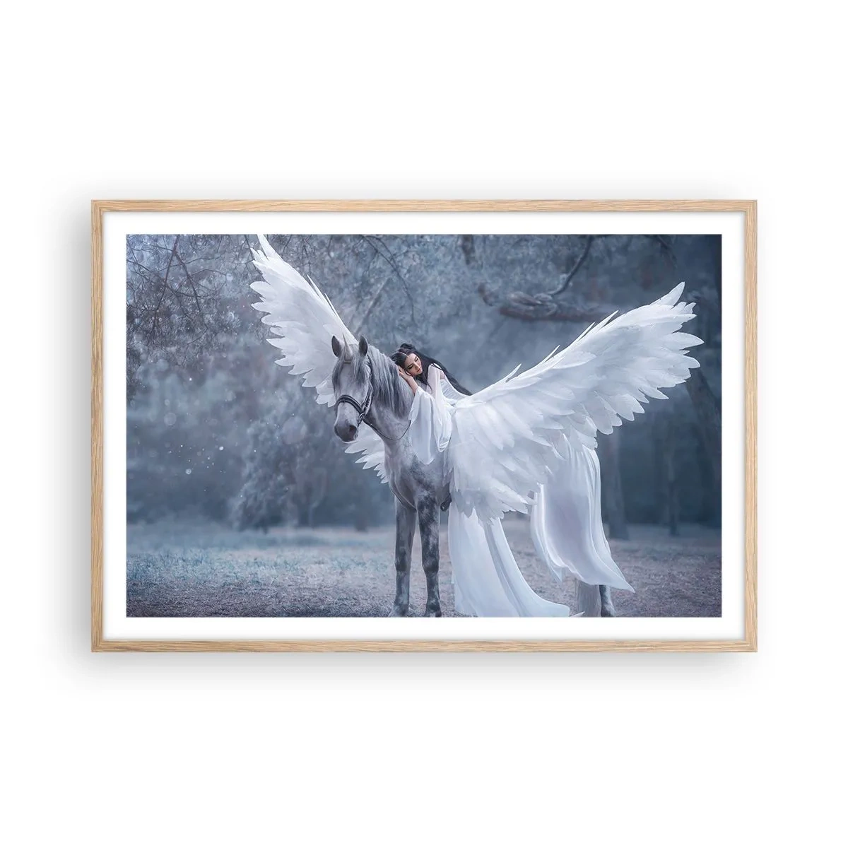 Affiche dans un chêne clair - Poster - Un moment inspiré - 91x61 cm