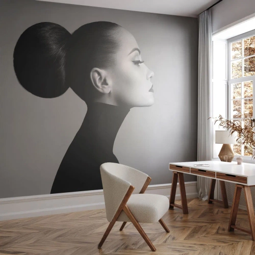 Papier Peint Autocollant Deluxe Sticker - Néfertiti moderne - Femme, Coiffure, Modèle - 100x70 cm
