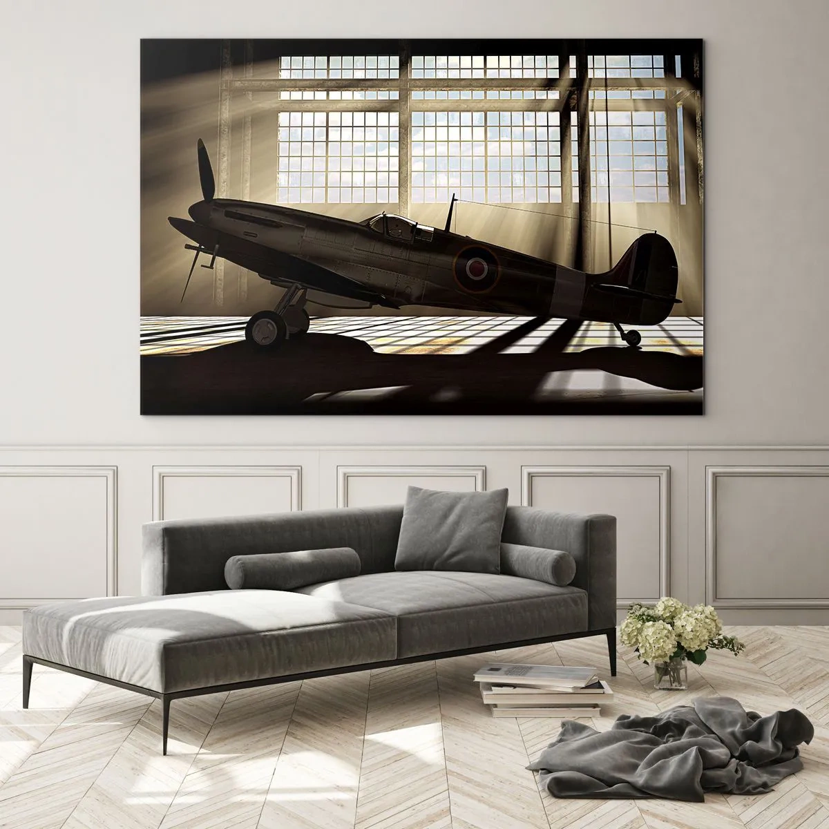 Impression sur verre - Image sur verre - Le repos du guerrier - 70x50cm - Le repos du guerrier - Décoration murale moderne pour le salon et la chambre ARTTOR