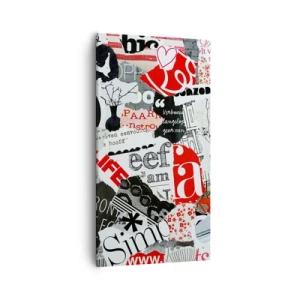 Impression sur toile - Image sur toile - Collage hipster - 55x100 cm