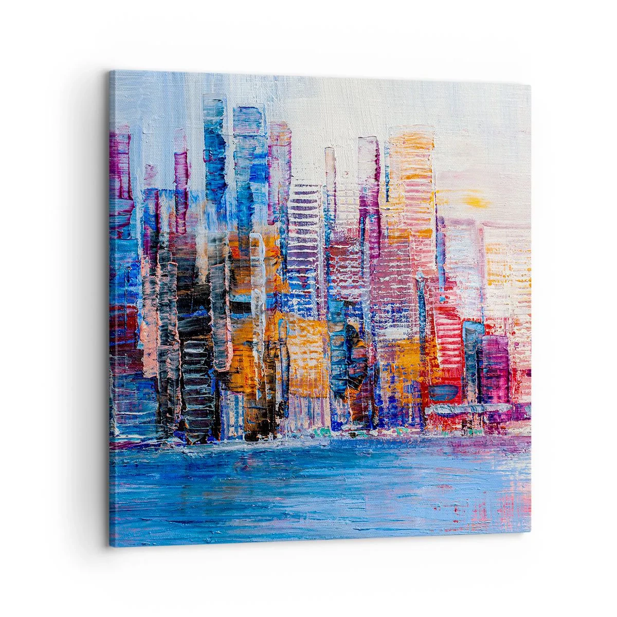Impression sur toile - Image sur toile - Une métropole joyeuse - 60x60 cm