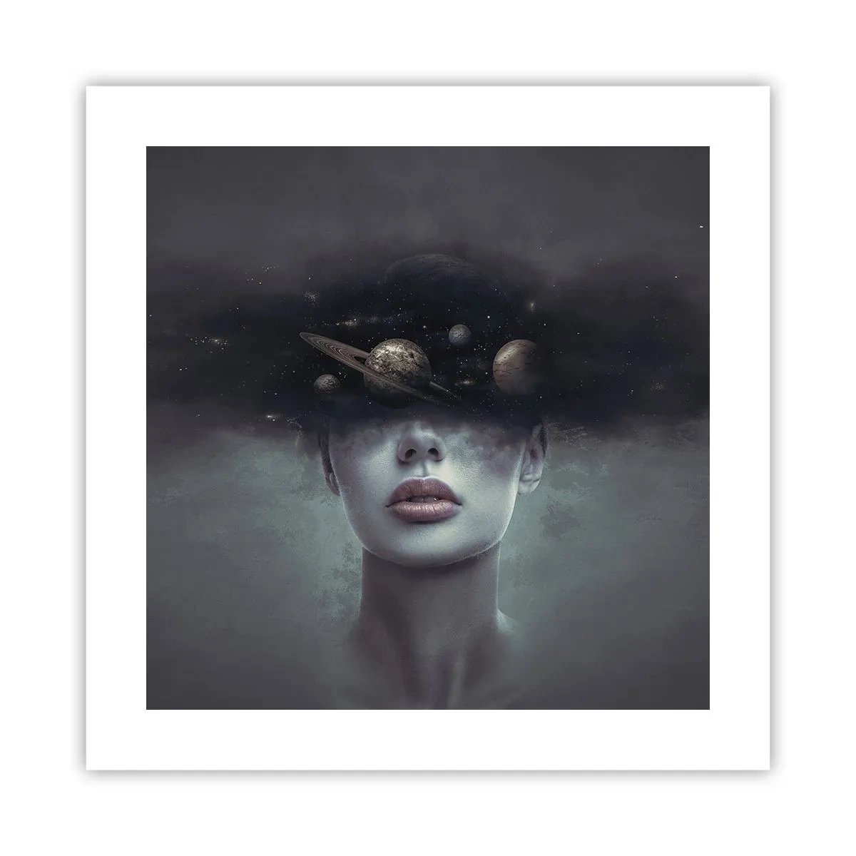 Affiche - Poster - Et les planètes deviennent folles... - 40x40 cm