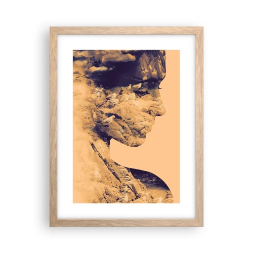 Affiche dans un chêne clair - Poster - Beauté de la nature - 30x40 cm