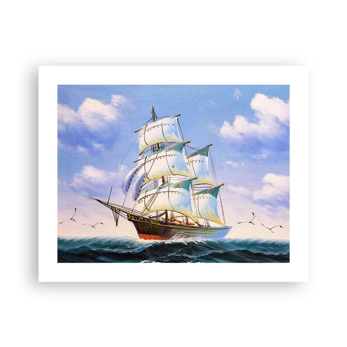 Affiche - Poster - Fièrement avec le vent - 50x40 cm