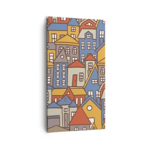 Impression sur toile - Image sur toile - Derrière la maison, une maison - 45x80 cm