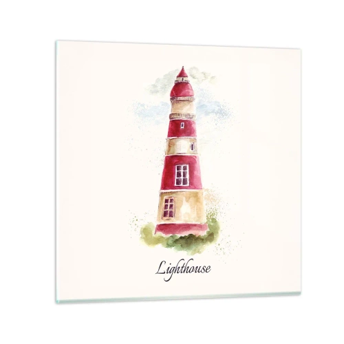 Impression sur verre - Image sur verre - Il y a toujours beau temps autour - 50x50 cm