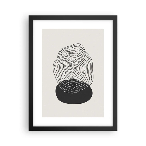 Affiche dans un cadre noir - Poster - Durabilité et oscillation - 30x40 cm