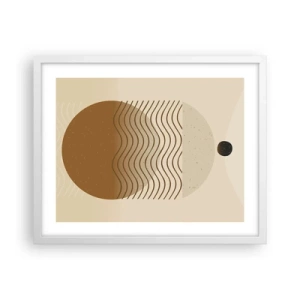 Affiche dans un cadre blanc - Poster - Sur l'origine des figures géométriques - 50x40 cm