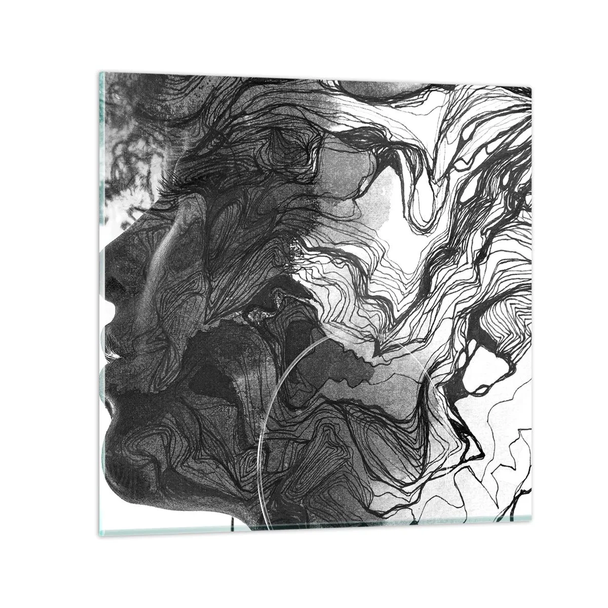 Impression sur verre - Image sur verre - Emmêlé dans les rêves - 50x50 cm