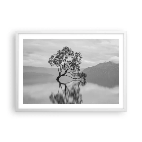 Affiche dans un cadre blanc - Poster - Un tel pays existe - 70x50 cm