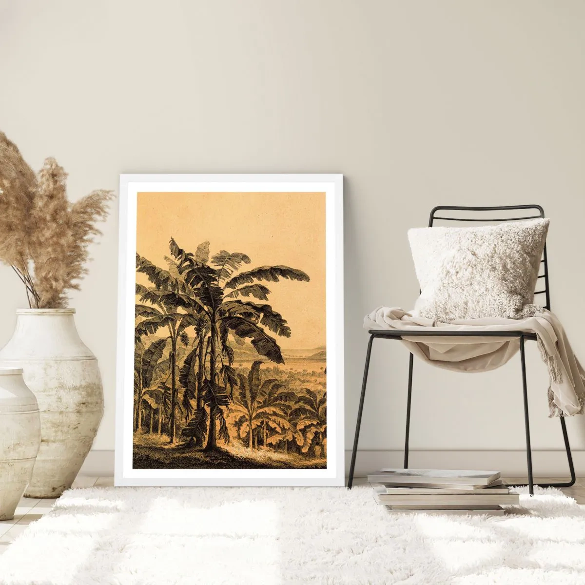 Affiche dans un cadre blanc - Poster - Dans un climat colonial - 70x100 cm