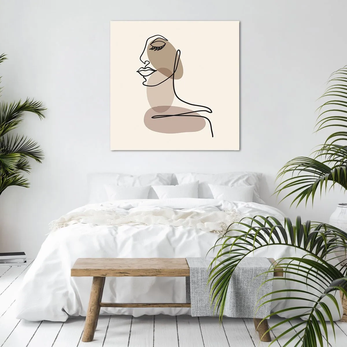 Impression sur toile - Image sur toile - Une certaine ligne de beauté - 50x50 cm