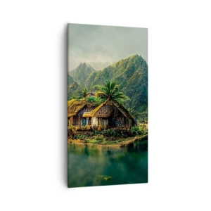 Impression sur toile - Image sur toile - Paradis tropical - 55x100 cm