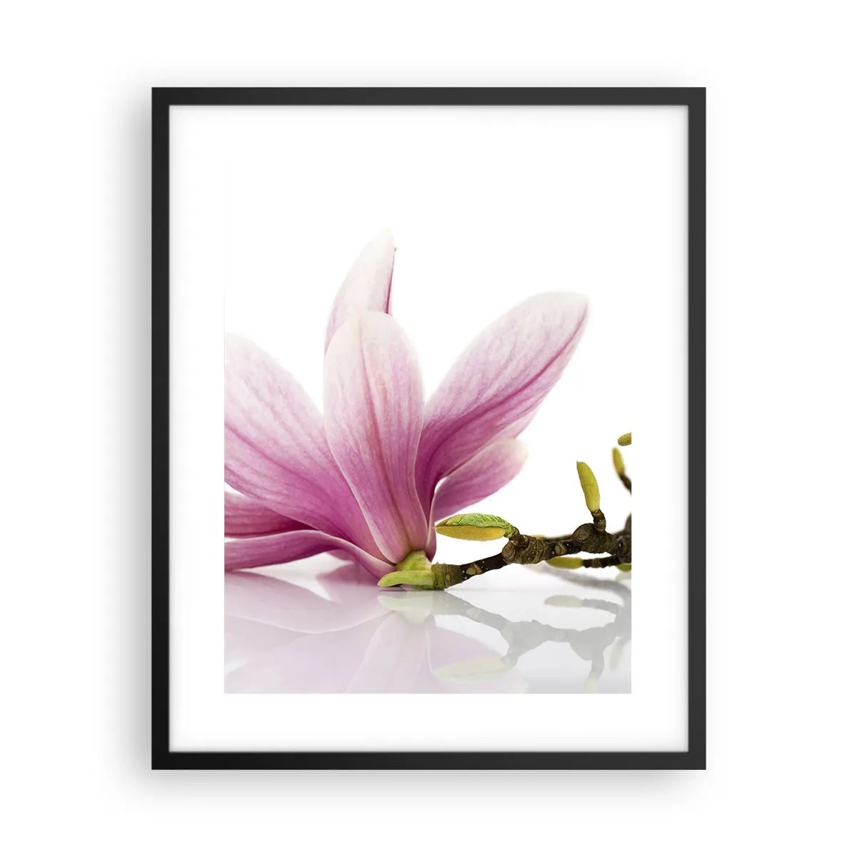 Affiche dans un cadre noir - Poster - Délicat comme une brise de printemps - 40x50 cm