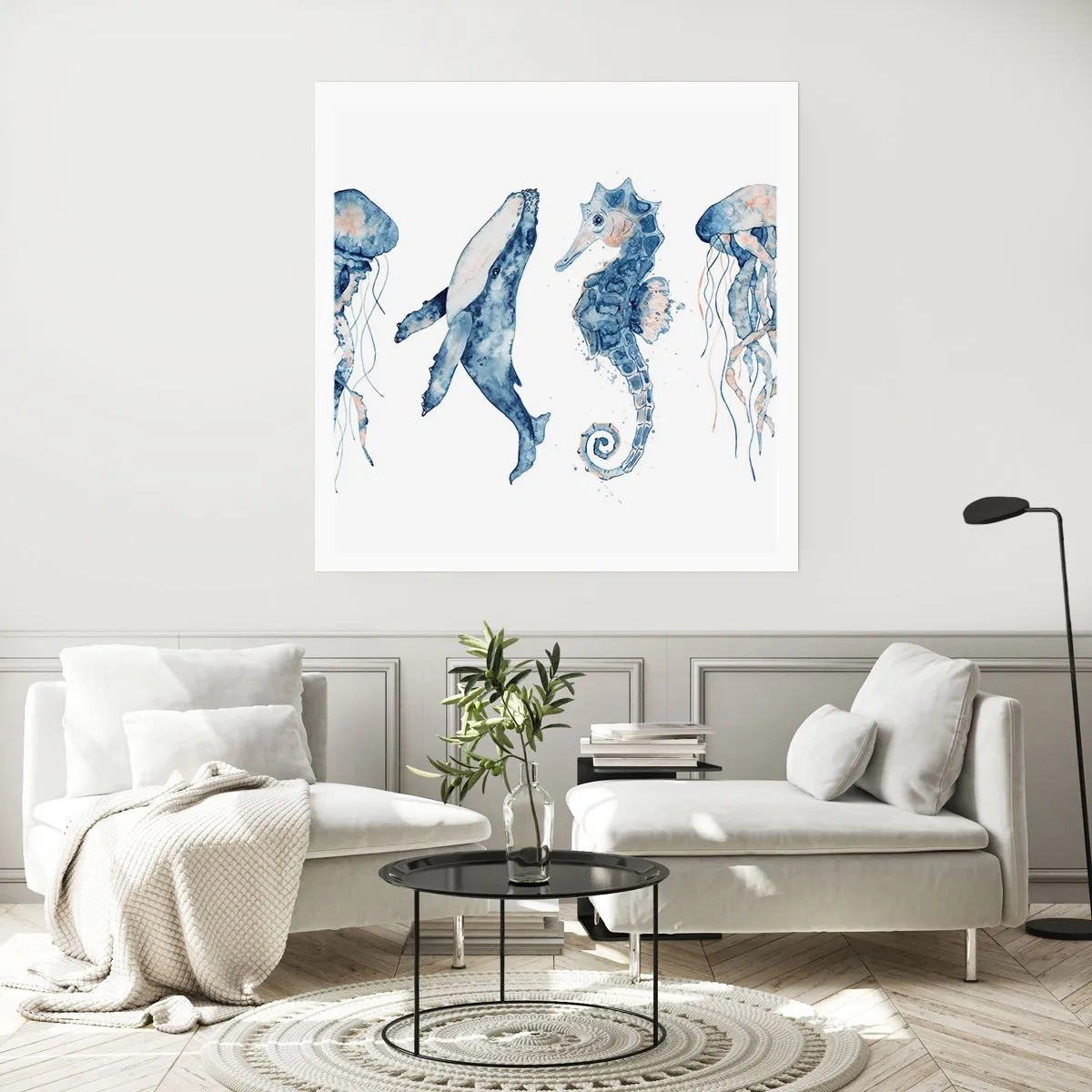 Affiche - Poster - Merveilles de la mer - 40x40 cm