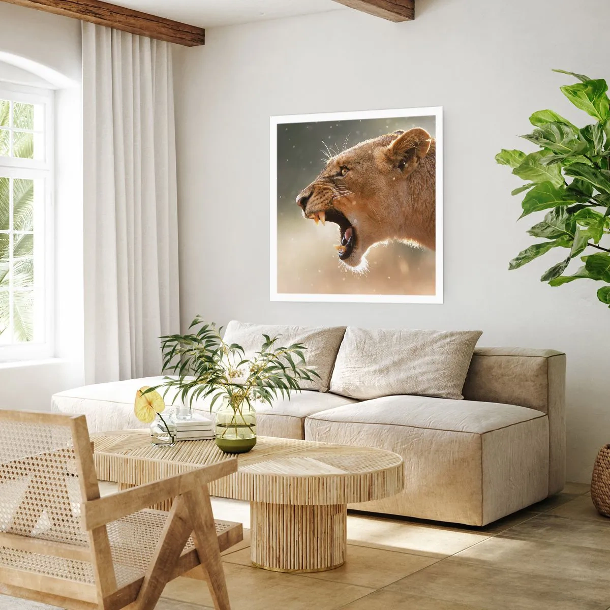 Affiche - Poster - Essayez de ne pas écouter - 60x60 cm