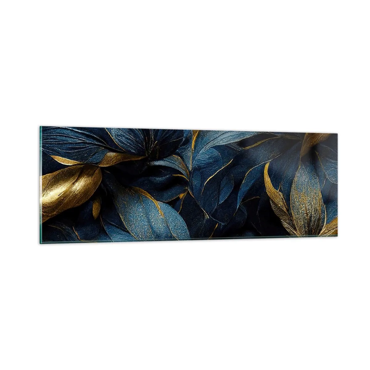 Impression sur verre - Image sur verre - Des dessous dorés - 90x30 cm