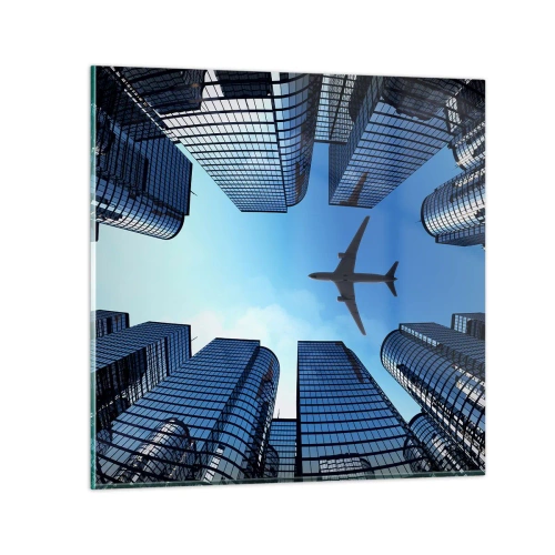 Impression sur verre - Image sur verre - La vue depuis le ravin de verre - 50x50 cm