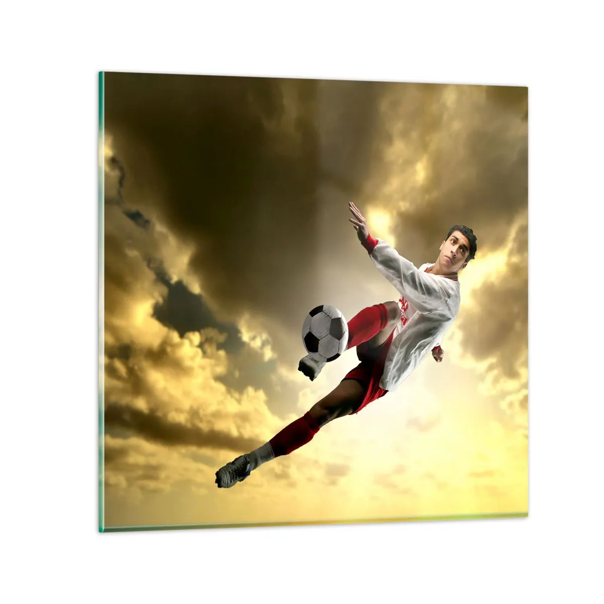 Impression sur verre - Image sur verre - Le paradis du football - 70x70 cm