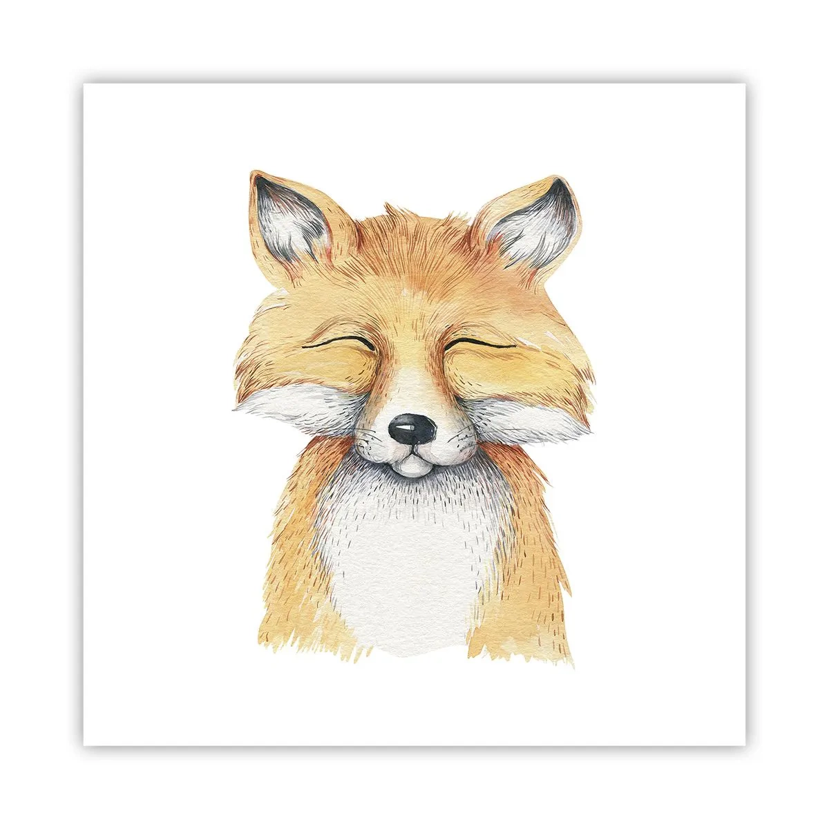 Affiche - Poster - Humeurs de renard - 60x60 cm
