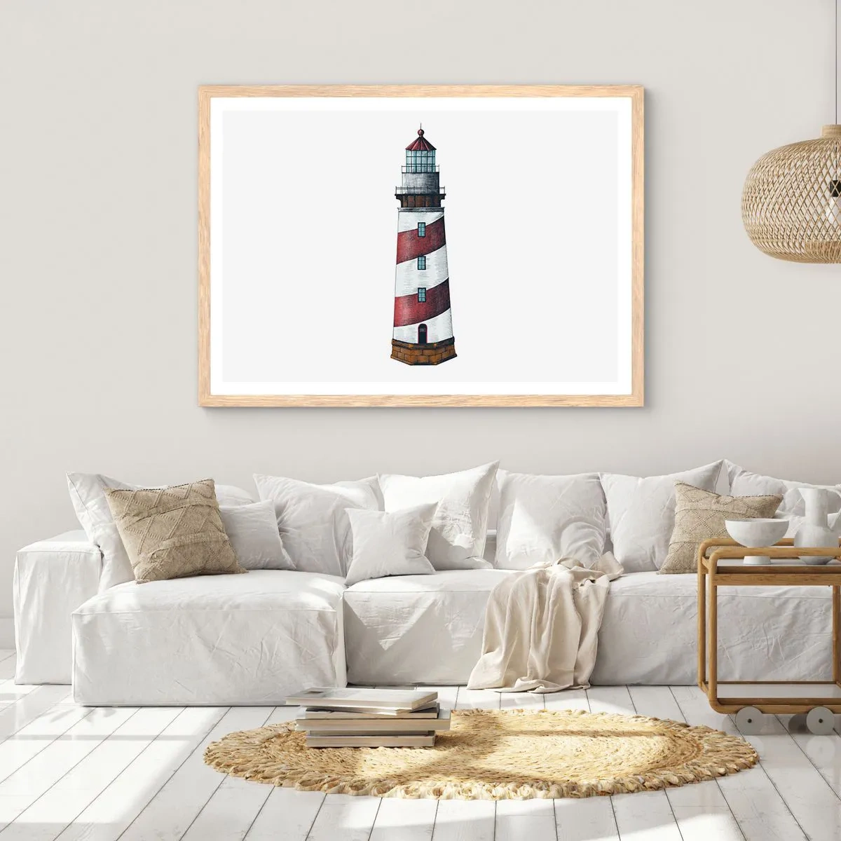 Affiche dans un chêne clair - Poster - Toujours sur ses gardes - 50x40 cm