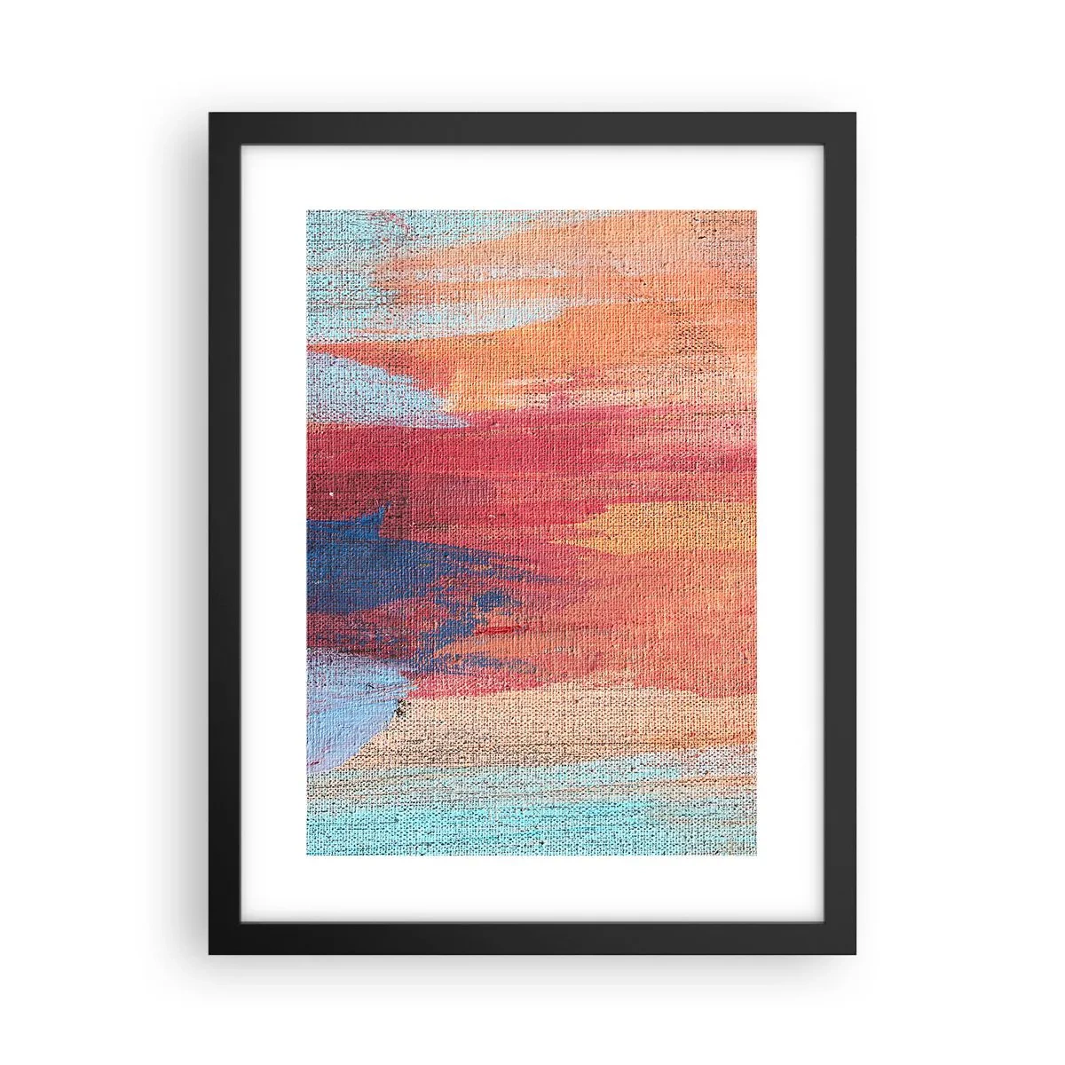 Affiche dans un cadre noir - Poster - Ecoulement de l'arc-en ciel - 30x40 cm