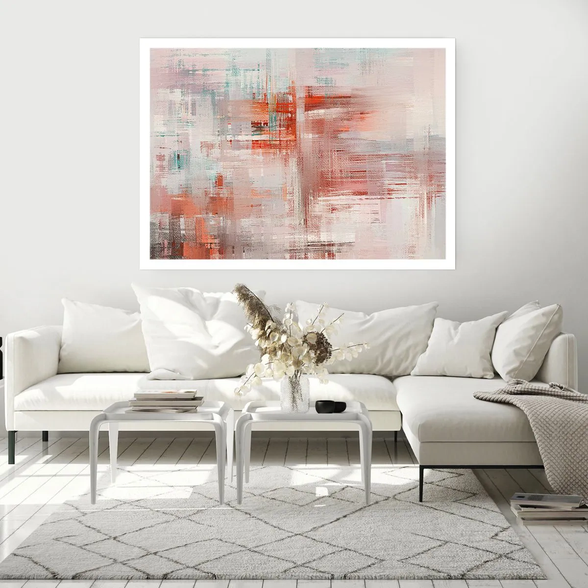 Affiche - Poster - Brumeux. Mais rose - 70x50 cm