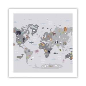 Affiche - Poster - Dis-moi d'où tu viens... - 50x50 cm