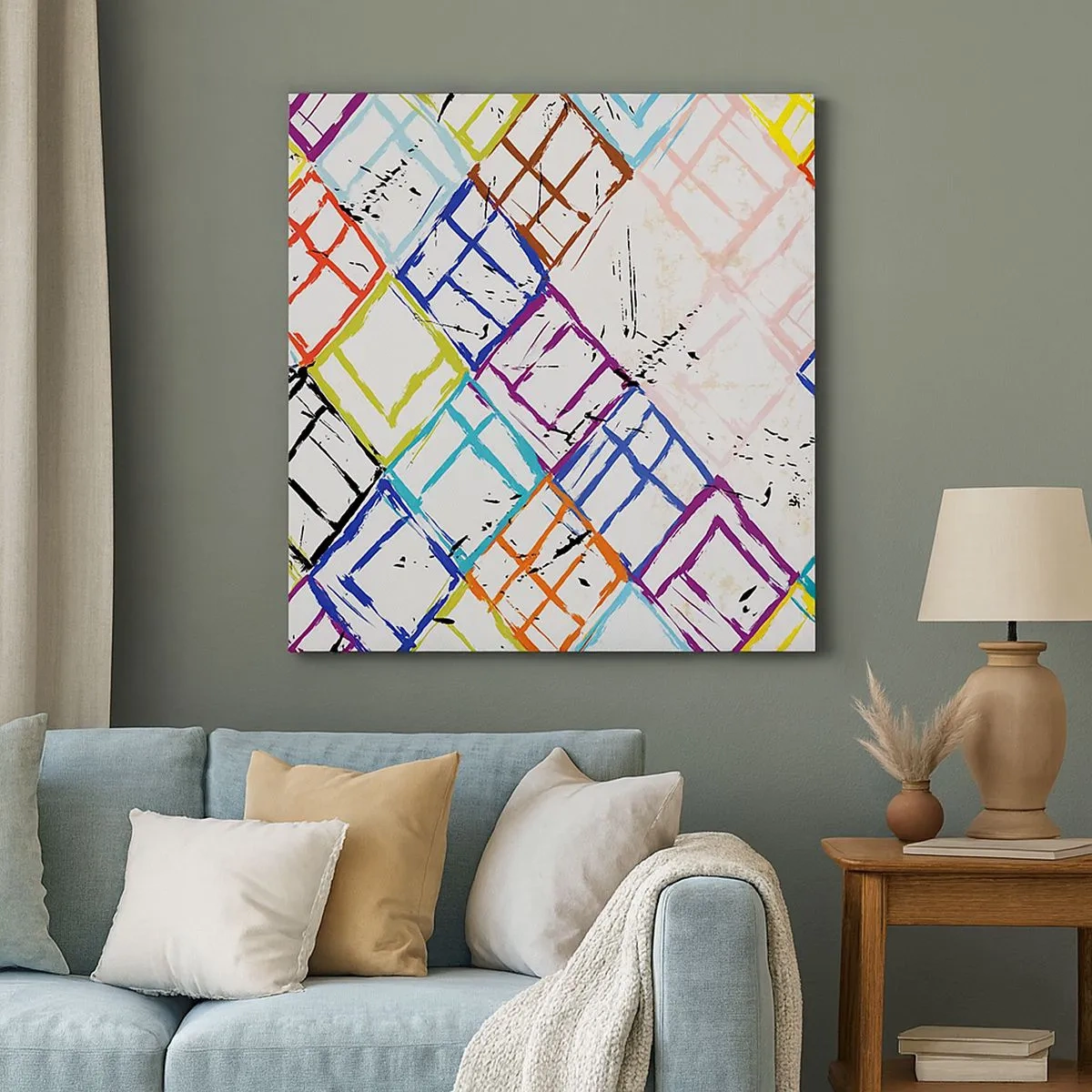 Impression sur toile - Image sur toile - Cellules à louer - 30x30 cm