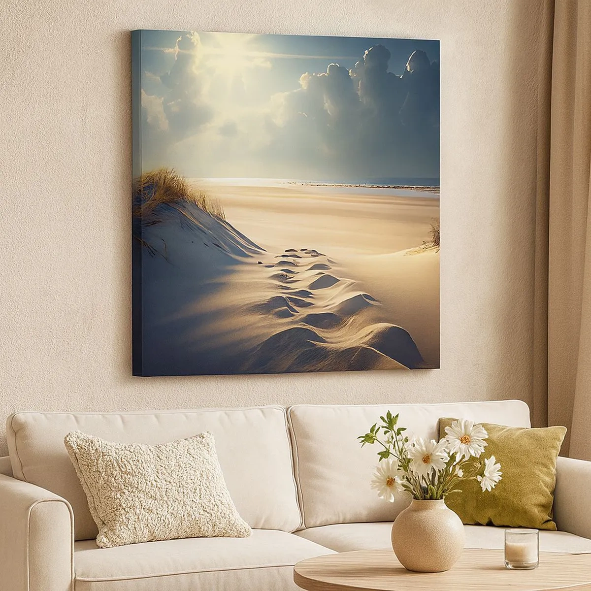 Impression sur toile - Image sur toile - Un paysage apaisant - 30x30 cm