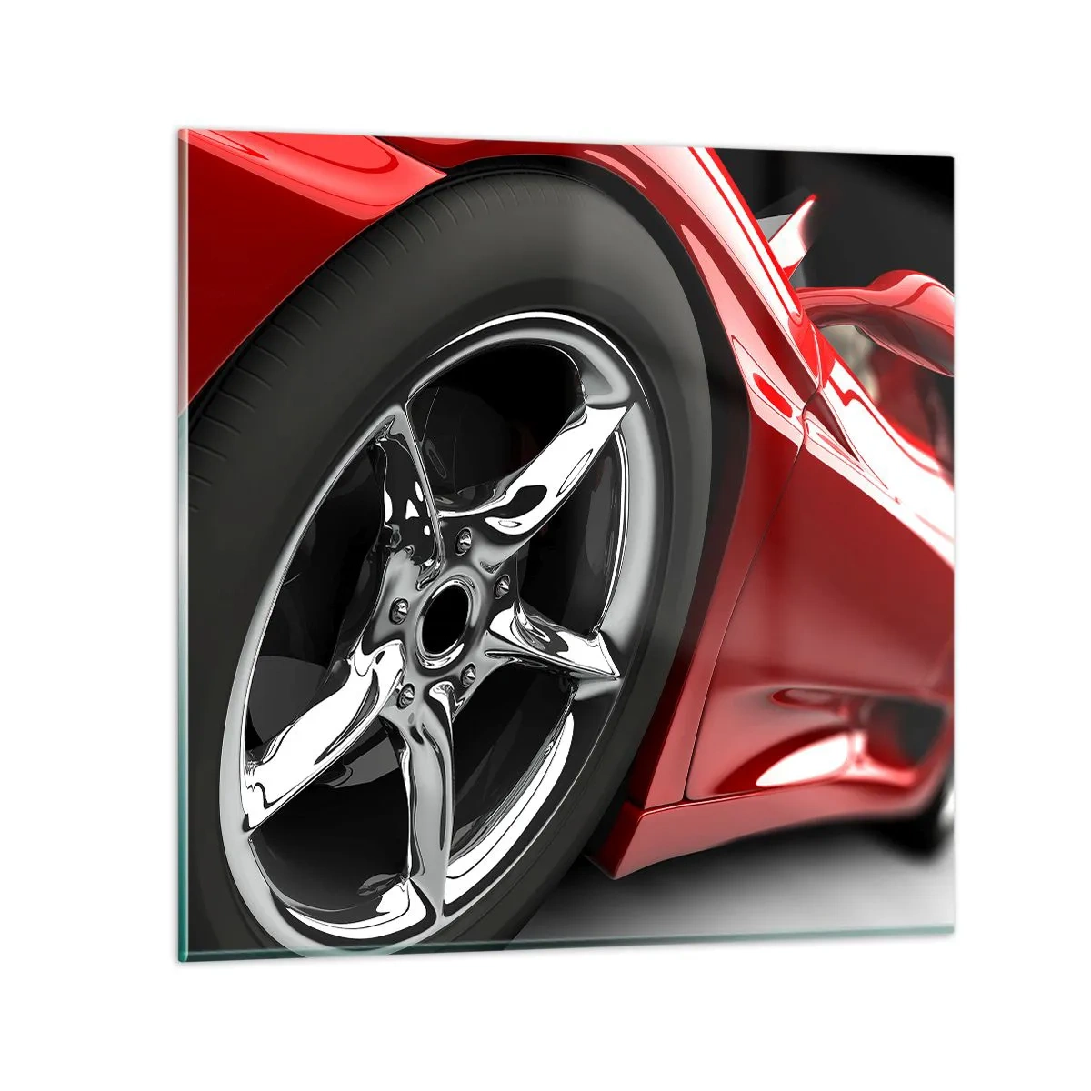 Impression sur verre - Image sur verre - Conçu pour la vitesse - 50x50 cm