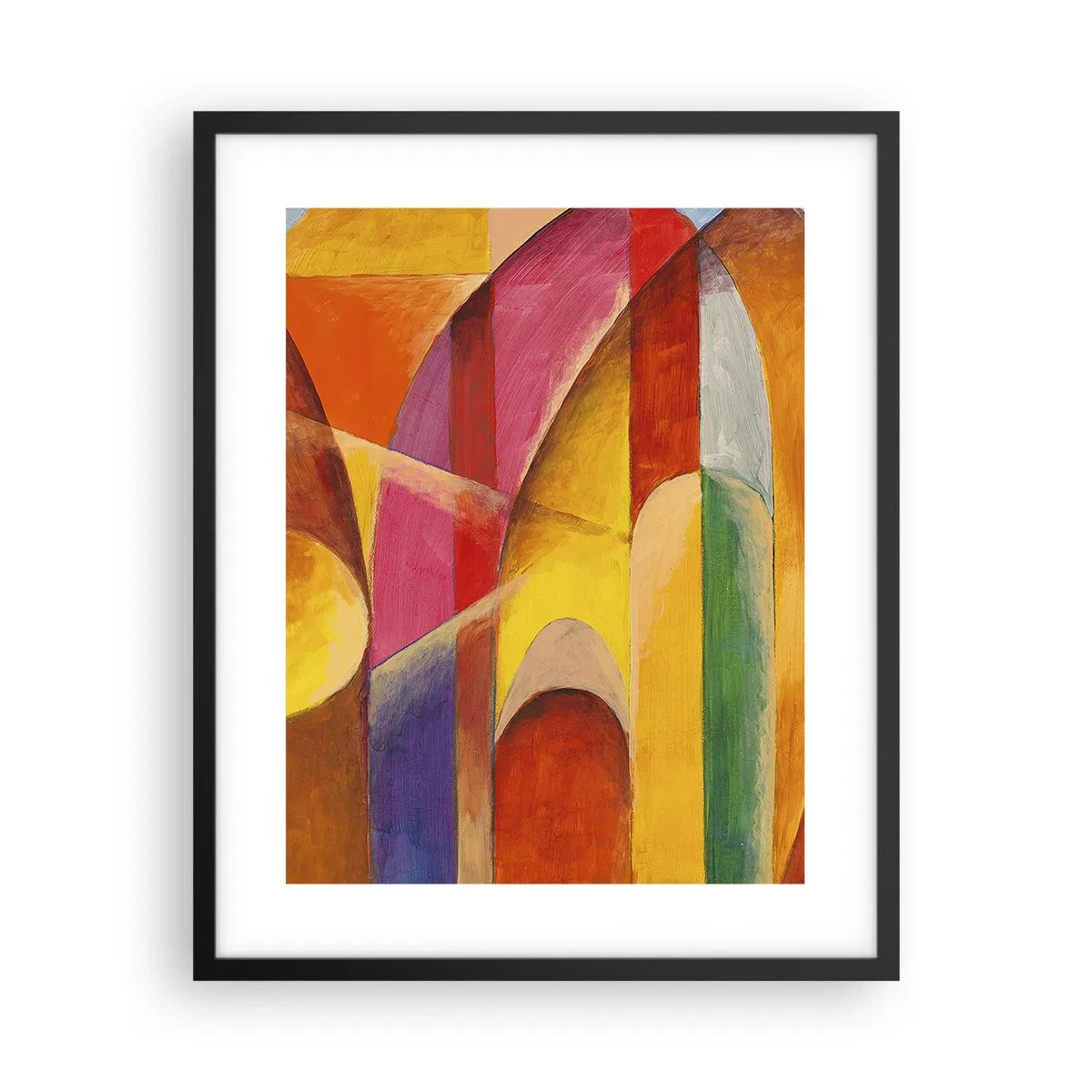 Affiche dans un cadre noir - Poster - Cathédrale du soleil - 40x50 cm