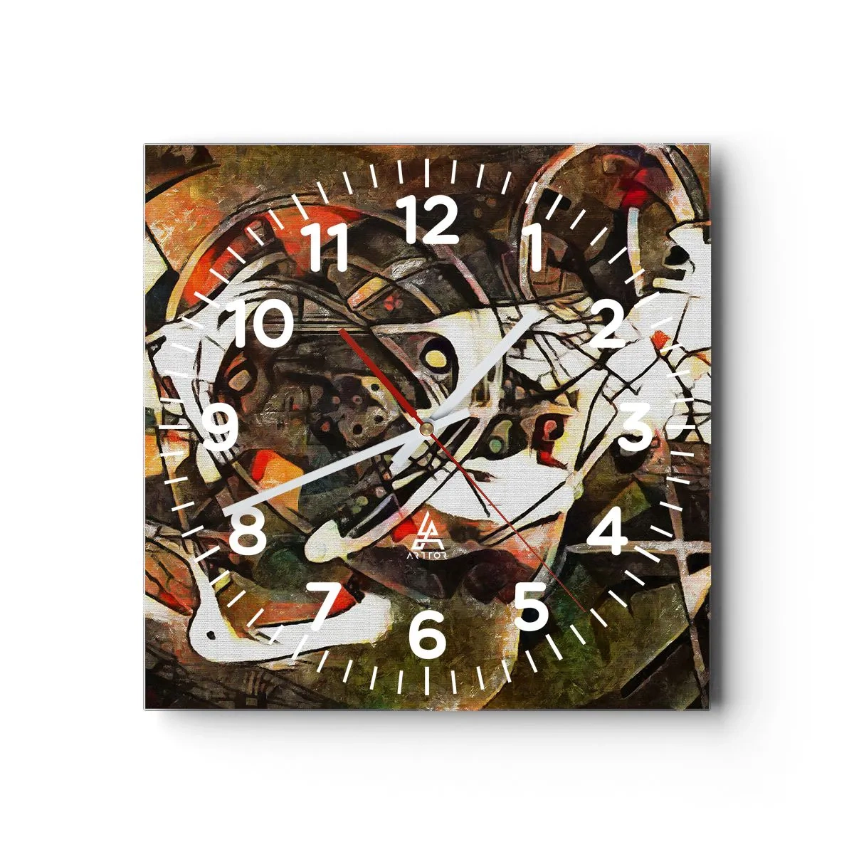 Horloge murale - Pendule murale - Vous entendez le mouvement ? - 40x40 cm