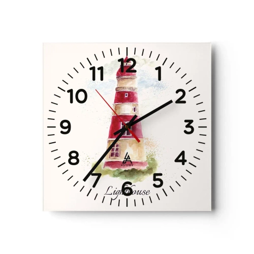 Horloge murale - Pendule murale - Il y a toujours beau temps autour - 40x40 cm