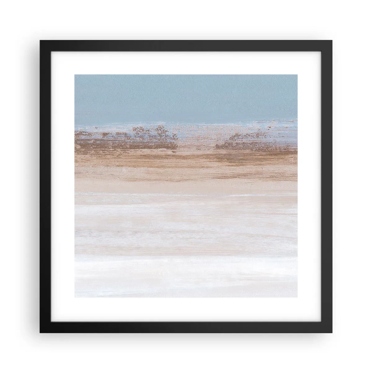 Affiche dans un cadre noir - Poster - Paysage ambigu - 40x40 cm