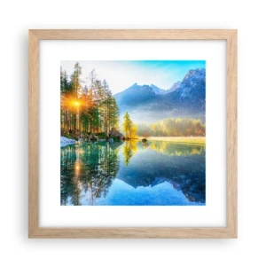 Affiche dans un chêne clair - Poster - Majesté et douceur - 30x30 cm