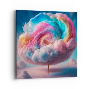 Impression sur toile - Image sur toile - Le rêve d'un parc d'attractions - 40x40 cm