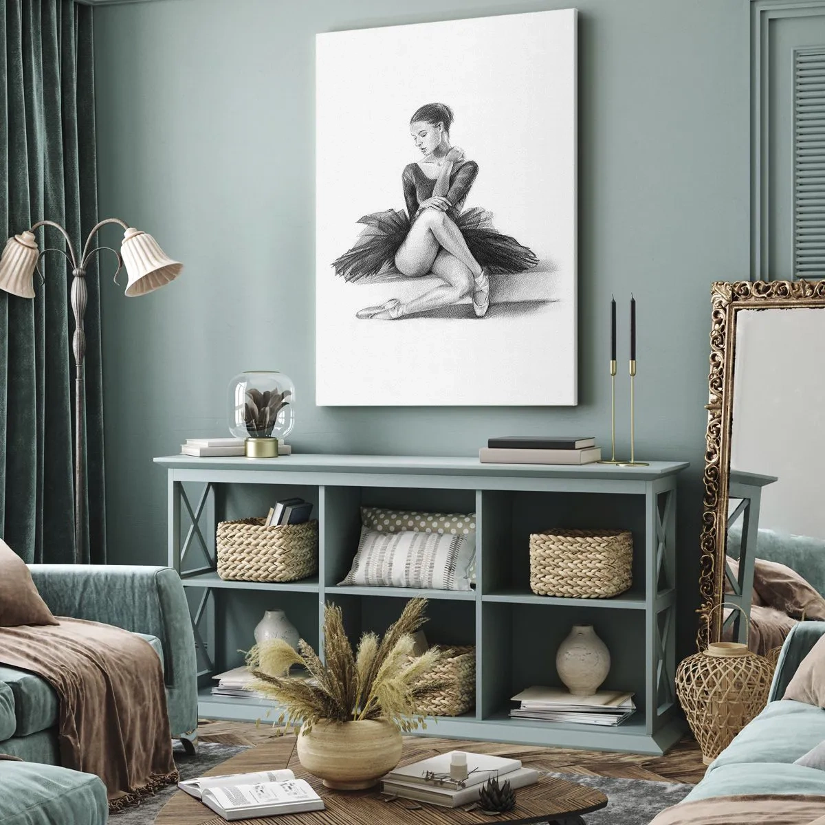 Impression sur toile - Image sur toile - Envoutée par la danse - 65x120 cm