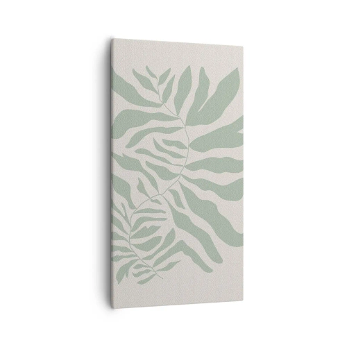 Impression sur toile - Image sur toile - Brindille d'émeraude - 55x100 cm