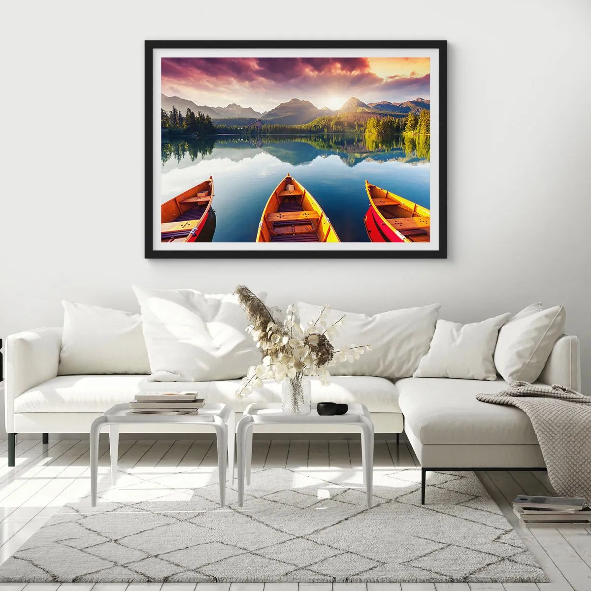 Affiche dans un cadre noir - Poster - Rien contre nature - 50x40 cm