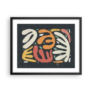 Affiche dans un cadre noir - Poster - Composition – Je suis sur le point de t'attraper - 50x40 cm